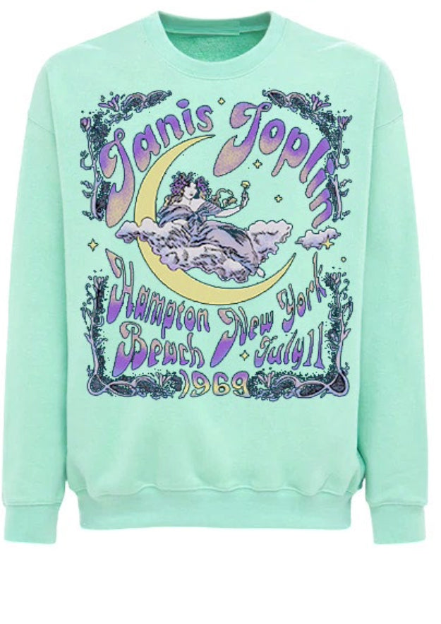 Joplin Moon Crew Oversize Fleece Top