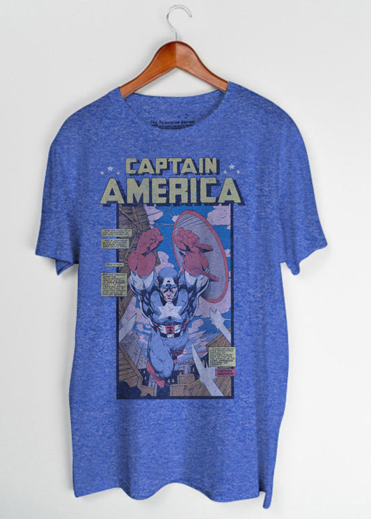 Captain America Comic Square T-Shirt