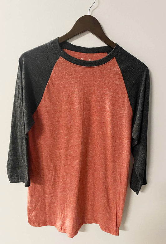 Triblend Crew Neck Raglan 3/4 Sleeve