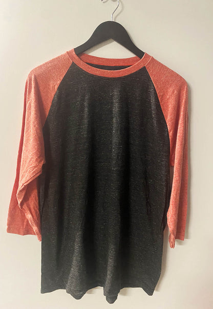 Triblend Crew Neck Raglan 3/4 Sleeve