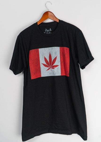 Canadian Flag With Leaf T-shirt