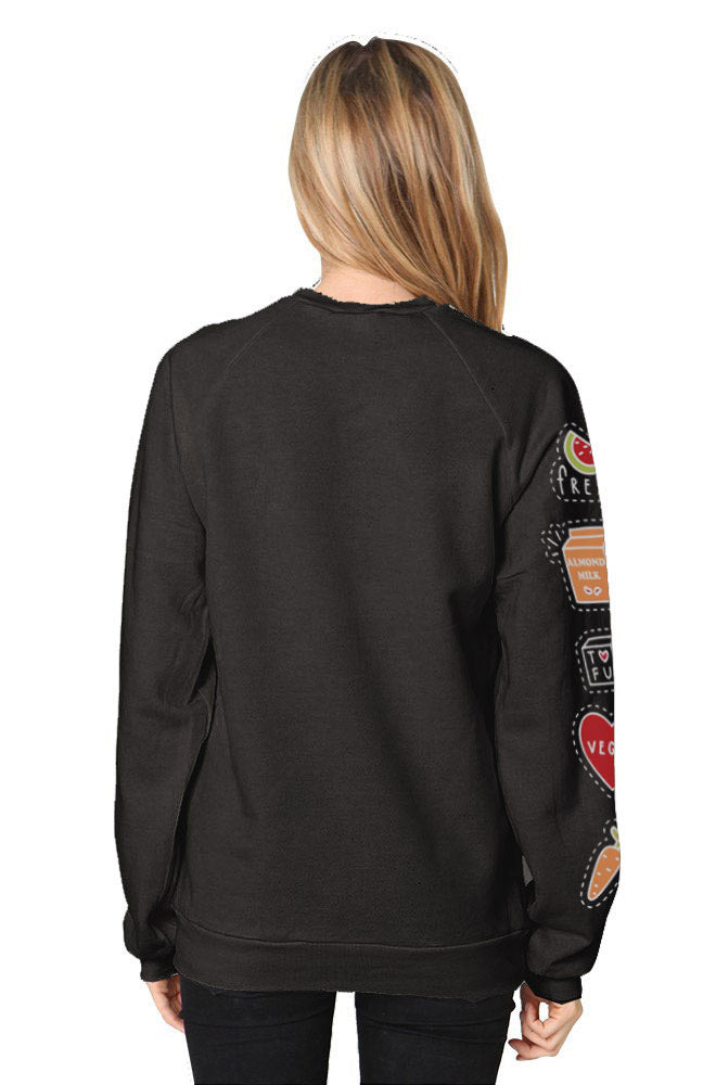 Vegan Patchwork Unisex Raglan Sweatshirt