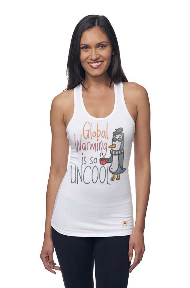 Global Warming Uncool Racer Tank